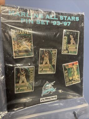 Vintage Florida Marlins All-Stars 5-Pin Set ('93-'97) - Limited Edition